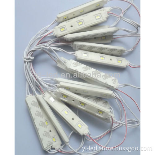 high power IP65 outdoor 3 leds 5730 led module with lens